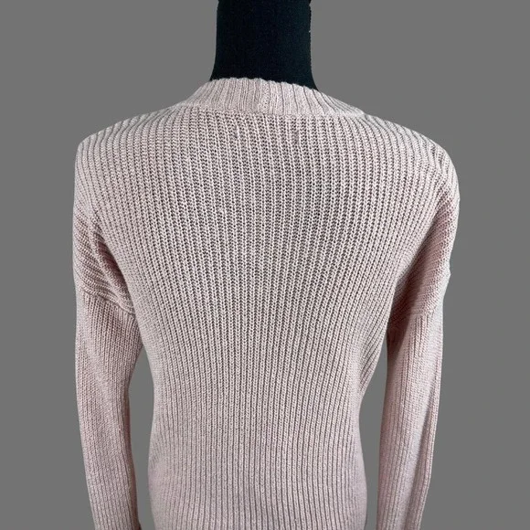 Women's Sweater AMERICAN EAGLE XS Women's Pink Sweater Winter Clothing Spring - Picture 5 of 9